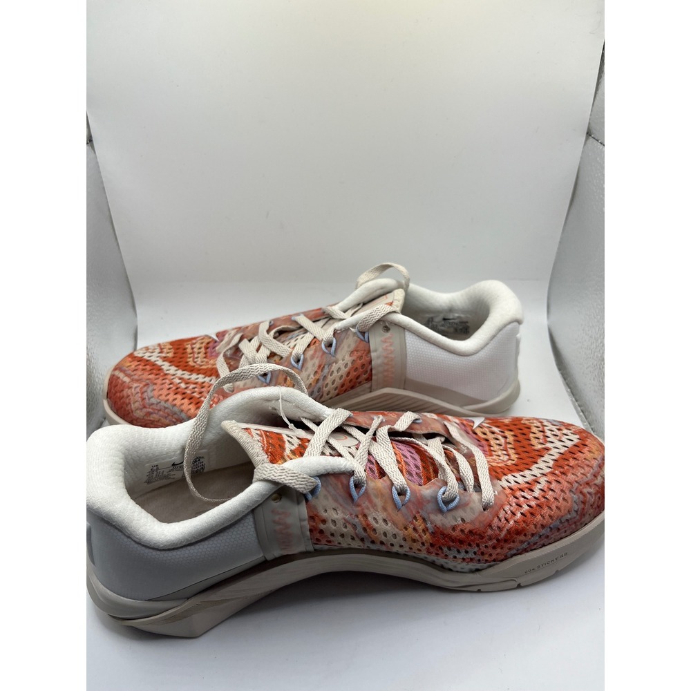 Nike Metcon 5 Women's Training Shoes Orange White Multi Color Size 6.5 - Picture 2 of 8
